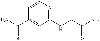 2-{[4-(aminocarbonothioyl)pyridin-2-yl]amino}acetamide Struktur