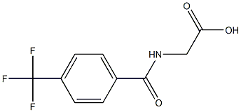 2-{[4-(trifluoromethyl)phenyl]formamido}acetic acid Struktur