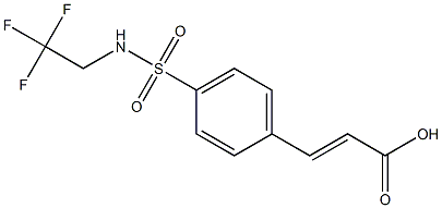 3-{4-[(2,2,2-trifluoroethyl)sulfamoyl]phenyl}prop-2-enoic acid Struktur