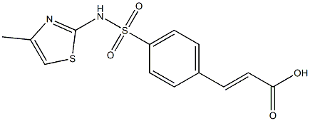 3-{4-[(4-methyl-1,3-thiazol-2-yl)sulfamoyl]phenyl}prop-2-enoic acid Struktur