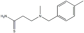 3-{methyl[(4-methylphenyl)methyl]amino}propanethioamide Struktur