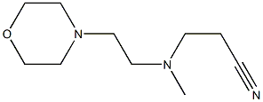 3-{methyl[2-(morpholin-4-yl)ethyl]amino}propanenitrile Struktur