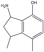 3-amino-1,7-dimethylindan-4-ol Struktur