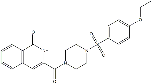 1(2H)-Isoquinolinone,  3-[[4-[(4-ethoxyphenyl)sulfonyl]-1-piperazinyl]carbonyl]- Struktur