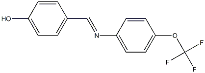 4-({[4-(trifluoromethoxy)phenyl]imino}methyl)phenol Struktur