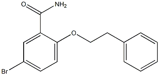 5-bromo-2-(phenethyloxy)benzamide Struktur