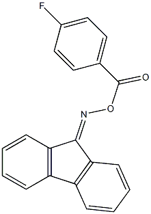 N-(9H-fluoren-9-ylidene)-N-[(4-fluorobenzoyl)oxy]amine Struktur