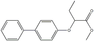 methyl 2-([1,1'-biphenyl]-4-yloxy)butanoate Struktur