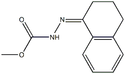 methyl 2-[3,4-dihydro-1(2H)-naphthalenylidene]-1-hydrazinecarboxylate Struktur