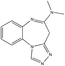 5-(Dimethylamino)-4H-[1,2,4]triazolo[4,3-a][1,5]benzodiazepine Struktur