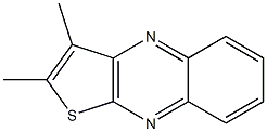 2,3-Dimethylthieno[2,3-b]quinoxaline Struktur