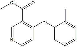 4-(2-Methylbenzyl)pyridine-3-carboxylic acid methyl ester Struktur