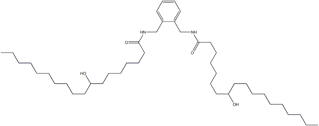 N,N'-(1,2-Phenylenebismethylene)bis(8-hydroxystearamide) Struktur