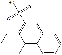 3,4-Diethyl-2-naphthalenesulfonic acid Struktur