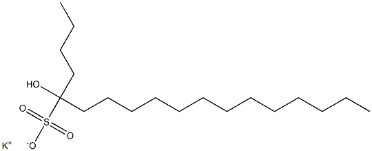 5-Hydroxyoctadecane-5-sulfonic acid potassium salt Struktur