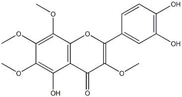 5,4',5'-Trihydroxy-3,6,7,8-tetramethoxyflavone Struktur