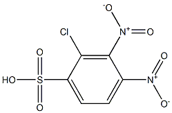 2-Chloro-3,4-dinitrobenzenesulfonic acid Struktur