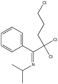 N-Isopropyl-2,2,5-trichloro-1-phenylpentan-1-imine Struktur