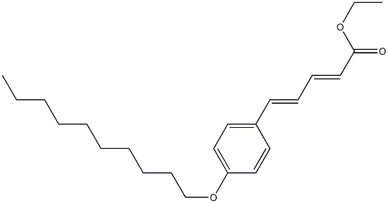 (2E,4E)-5-(p-Decyloxyphenyl)-2,4-pentadienoic acid ethyl ester Struktur