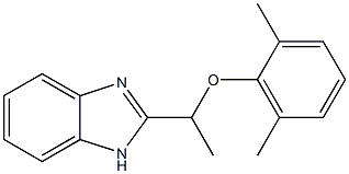 2-[1-(2,6-Dimethylphenyloxy)ethyl]-1H-benzimidazole Struktur