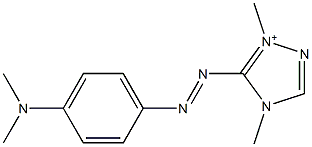 5-[[4-(Dimethylamino)phenyl]azo]-1,4-dimethyl-4H-1,2,4-triazol-1-ium Struktur