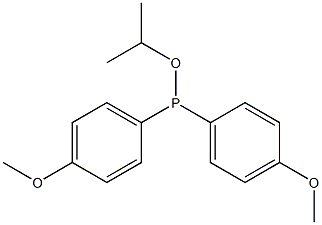 Di(4-methoxyphenyl)phosphinous acid isopropyl ester Struktur