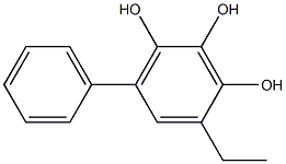 4-Ethyl-6-phenylbenzene-1,2,3-triol Struktur