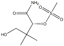 [R,(+)]-4-Hydroxy-3,3-dimethyl-2-methylsulfonyloxybutyramide Struktur