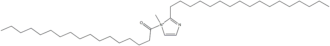 2-Heptadecyl-1-methyl-1-heptadecanoyl-1H-imidazol-1-ium Struktur