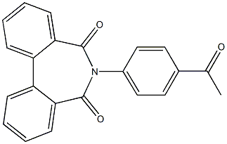 6-(4-Acetylphenyl)-5H-dibenz[c,e]azepine-5,7(6H)-dione Struktur