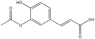 (E)-3-(3-Acetyloxy-4-hydroxyphenyl)propenoic acid Struktur