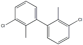 2,2'-Dimethyl-3,3'-dichlorobiphenyl Struktur