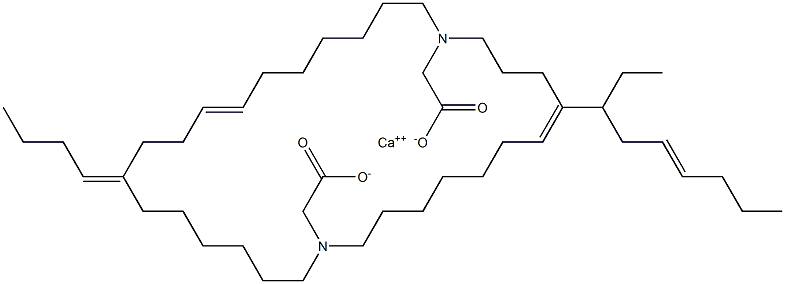 Bis[N,N-di(7-undecenyl)glycine]calcium salt Struktur