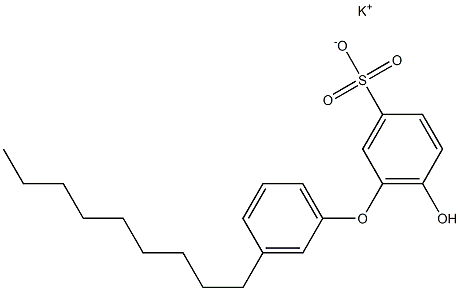 6-Hydroxy-3'-nonyl[oxybisbenzene]-3-sulfonic acid potassium salt Struktur