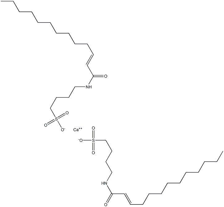 Bis[4-(2-tridecenoylamino)-1-butanesulfonic acid]calcium salt Struktur