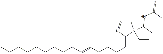 1-[1-(Acetylamino)ethyl]-1-ethyl-2-(5-pentadecenyl)-3-imidazoline-1-ium Struktur