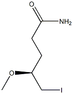 [S,(-)]-5-Iodo-4-methoxyvaleramide Struktur