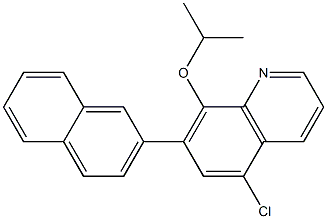 5-Chloro-8-(isopropyloxy)-7-(2-naphtyl)quinoline Struktur