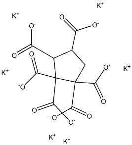 1,1,2,2,3,4-Cyclopentanehexacarboxylic acid hexapotassium salt Struktur