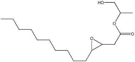 3,4-Epoxymyristic acid 2-hydroxy-1-methylethyl ester Struktur