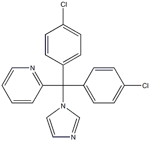 2-[Bis(4-chlorophenyl)(1H-imidazol-1-yl)methyl]pyridine Struktur