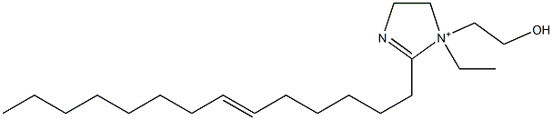 1-Ethyl-1-(2-hydroxyethyl)-2-(6-tetradecenyl)-2-imidazoline-1-ium Struktur