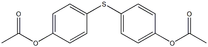 Bis(4-acetyloxyphenyl) sulfide Struktur