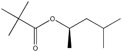 (-)-Pivalic acid (R)-4-methylpentane-2-yl ester Struktur