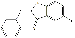 2-Phenylimino-5-chlorobenzofuran-3(2H)-one Struktur