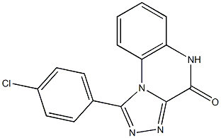 1-(4-Chlorophenyl)[1,2,4]triazolo[4,3-a]quinoxalin-4(5H)-one Struktur