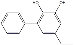 4-Ethyl-6-phenyl-1,2-benzenediol Struktur