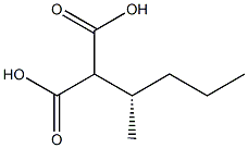 (-)-2-[(S)-1-Methylbutyl]malonic acid Struktur