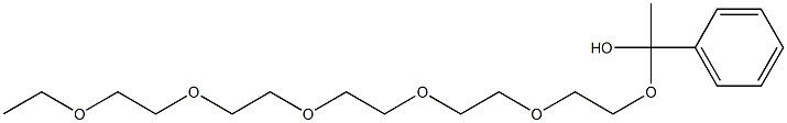 2-Phenyl-2-methyl-1,3,6,9,12,15,18-heptaoxaicosane Struktur