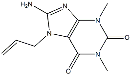 1,3-Dimethyl-8-amino-7-allyl-7H-purine-2,6(1H,3H)-dione Struktur